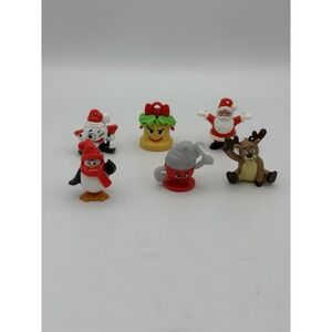 Kinder Surprise Christmas Night Lot of 6 Bell Penguin Mug Santa Reindeer Elf